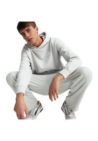 Bluza z kapturem Puma Classics Relaxed Hoodie Tr, Mężczyźni. Typ kołnierza: kaptur. Kolor: szary. Materiał: bawełna, materiał