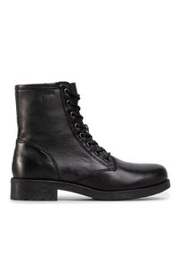 Geox Botki D Rawelle A D046RA 000TU C9999 Czarny. Kolor: czarny. Materiał: skóra