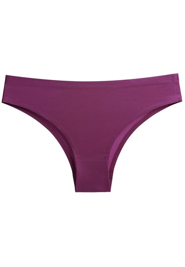 Intica - Majtki bezszwowe niewidoczne pod ubraniem Quintilia. Kolor: fioletowy. Materiał: materiał, skóra
