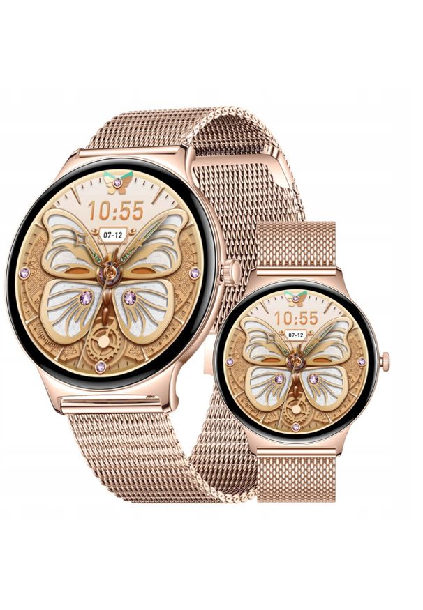 Colmi V89 smartwatch (stainless steel gold). Rodzaj zegarka: smartwatch