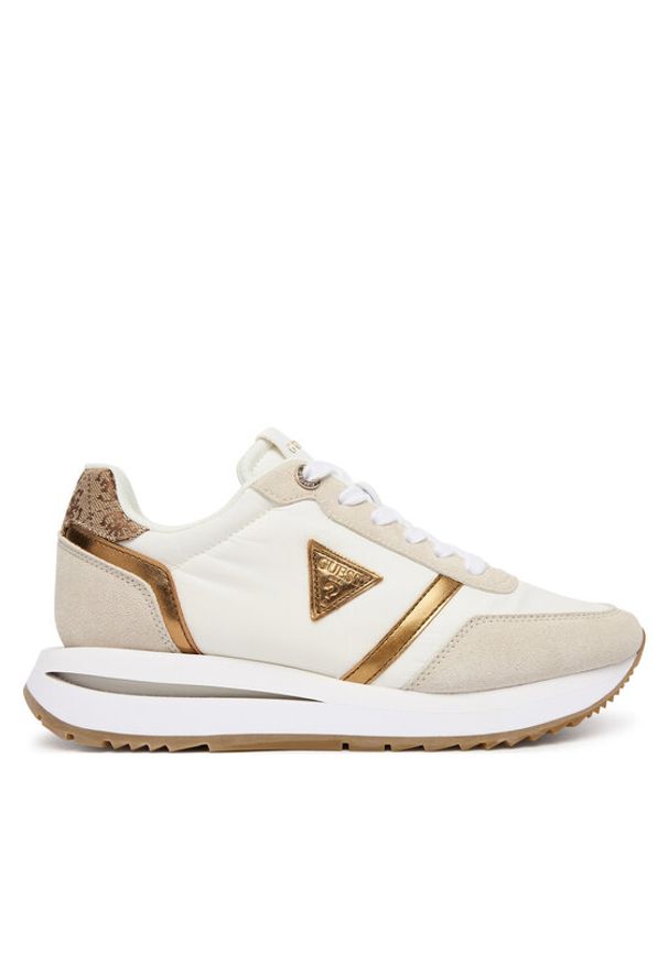 Guess Sneakersy 180661 Biały. Kolor: kremowy, biały. Materiał: skóra