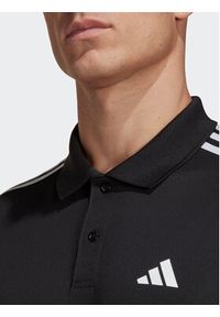 Adidas - adidas Polo Train Essentials Piqué 3-Stripes Training Polo Shirt IB8107 Czarny Regular Fit. Typ kołnierza: polo. Kolor: czarny. Materiał: syntetyk #4