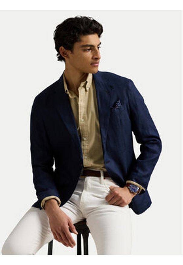 Polo Ralph Lauren Koszula 710960643 Beżowy Regular Fit. Typ kołnierza: polo. Kolor: beżowy. Materiał: bawełna