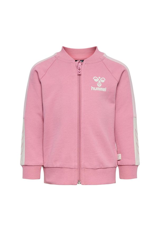 Kurtka dresowa dla dziewczynki niemowlaka Hummel Dream On. Kolor: różowy. Materiał: dresówka. Długość rękawa: długi rękaw
