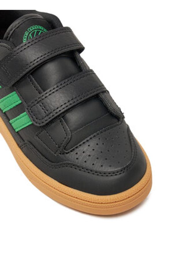 Adidas - adidas Sneakersy Rapid Court JS0637 Czarny. Kolor: czarny. Materiał: skóra