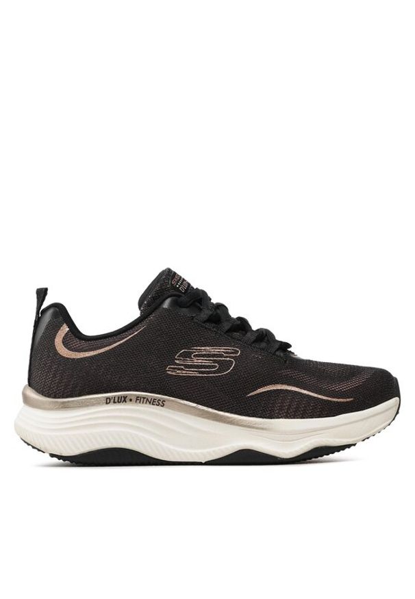 skechers - Skechers Sneakersy Pure Glam 149837/BKRG Czarny. Kolor: czarny. Materiał: materiał