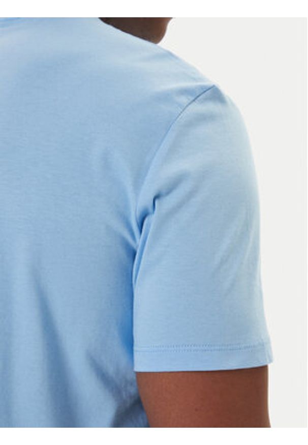 Calvin Klein T-Shirt Logo 30s LV04LD230G Błękitny Relaxed Fit. Kolor: niebieski. Materiał: bawełna
