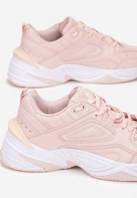 Renee - Różowe Sneakersy Proudcloud. Zapięcie: sznurówki. Kolor: różowy. Materiał: materiał. Szerokość cholewki: normalna. Wzór: nadruk, aplikacja #2