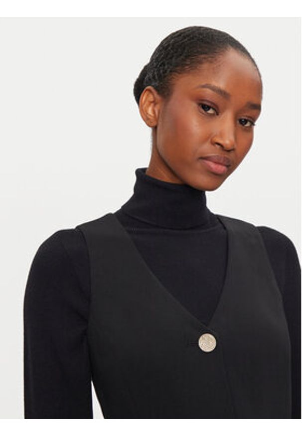 Armani Exchange Sukienka codzienna 6DYA34 YN4YZ Czarny Slim Fit. Okazja: na co dzień. Kolor: czarny. Materiał: syntetyk. Typ sukienki: proste. Styl: casual