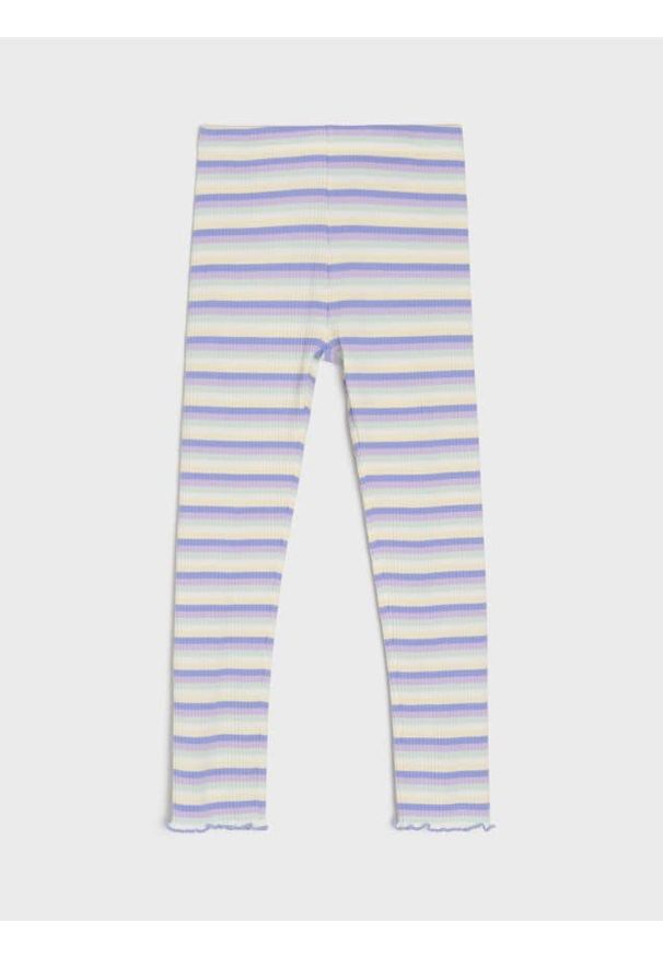 Sinsay - Legginsy z prążkowanej dzianiny - wielobarwny. Materiał: dzianina, prążkowany