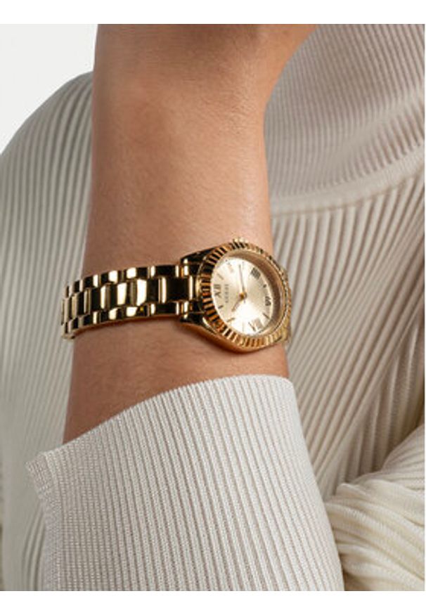 Guess Zegarek damski Mini Luna GW0687L2 Złoty. Kolor: złoty