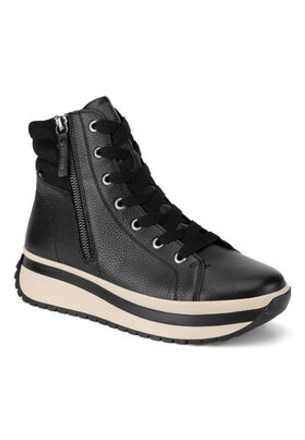 Rieker Revolution Lifestyle Botki W0962-00 Czarny. Kolor: czarny. Materiał: skóra