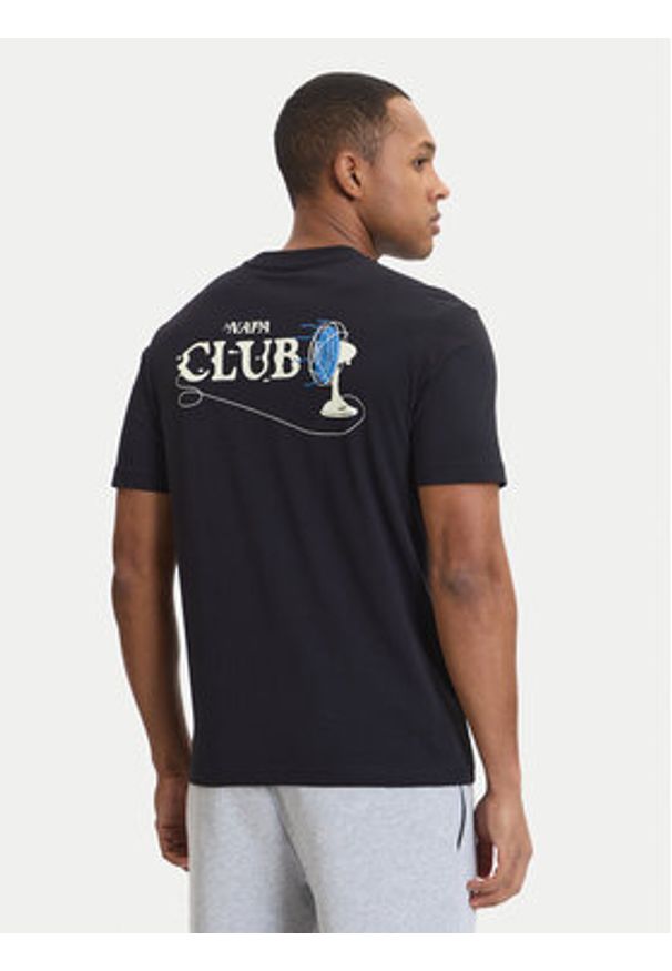 Napapijri T-Shirt S-Flint NP0A4FZZ Czarny Regular Fit. Kolor: czarny. Materiał: bawełna