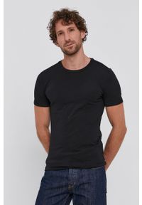 Drykorn T-shirt (2-pack) męski kolor czarny gładki. Okazja: na co dzień. Kolor: czarny. Materiał: dzianina. Wzór: gładki. Styl: casual