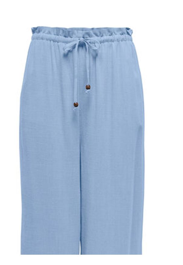 only - ONLY Spodnie materiałowe Solvi 15338672 Niebieski Cropped Fit. Kolor: niebieski. Materiał: wiskoza