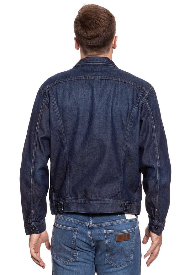 Lee - KURTKA JEANSOWA LEE RIDER JACKET DARK ELECTRIC L89ZITOU 112123982. Materiał: jeans