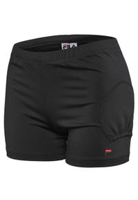 Spodnie treningowe damskie Fila FBL172003900. Kolor: czarny. Materiał: syntetyk, materiał. Długość: krótkie