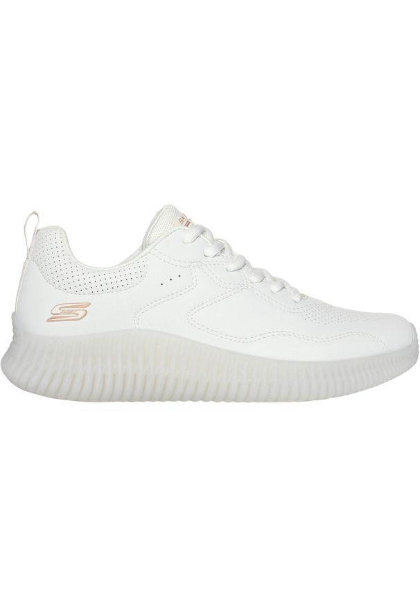 skechers - Buty damskie Skechers Bobs Geo How Marvelous. Kolor: biały. Materiał: skóra ekologiczna, materiał