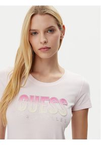 Guess T-Shirt W5GI14 J1314 Różowy Regular Fit. Kolor: różowy. Materiał: bawełna #3