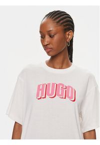 Hugo T-Shirt Dazalena 50508717 Écru Relaxed Fit. Materiał: bawełna #5