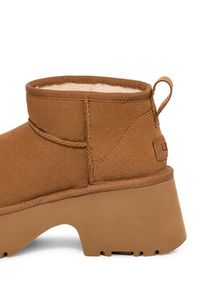 Ugg Śniegowce W Classic Ultra Mini Heights 1158311 Brązowy. Kolor: brązowy. Materiał: skóra, zamsz #6