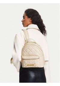 Love Moschino - LOVE MOSCHINO Plecak JC4148PP0MLA0110 Écru. Materiał: skóra