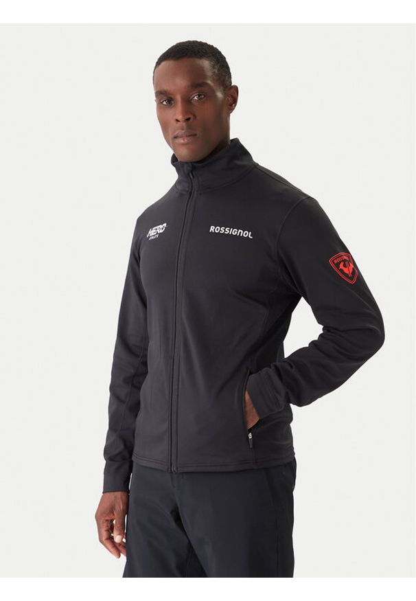 Rossignol Bluza techniczna Hero RLOML01 Czarny Slim Fit. Kolor: czarny. Materiał: syntetyk