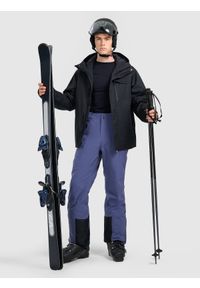 4f - 4F Kurtka narciarska membrana 10000 męska - czarna XXL. Kolor: czarny. Materiał: materiał, poliester. Sezon: zima. Styl: klasyczny #2