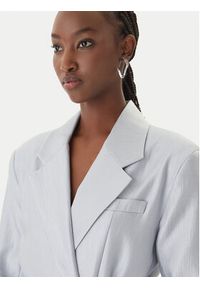 Eleh Marynarka SS260402 Błękitny Relaxed Fit. Kolor: niebieski. Materiał: syntetyk #5