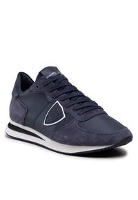 Philippe Model Sneakersy Veau TZLU 6005 Granatowy. Kolor: niebieski. Materiał: zamsz, skóra