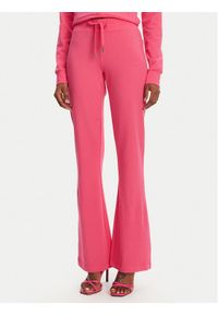 Juicy Couture Spodnie dresowe Apollo JCWBJ125311 Różowy Flared Leg. Kolor: różowy. Materiał: bawełna