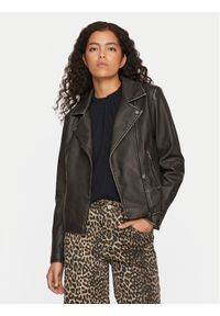 Vila Kurtka z imitacji skóry Cara 14098830 Czarny Regular Fit. Kolor: czarny. Materiał: skóra #1