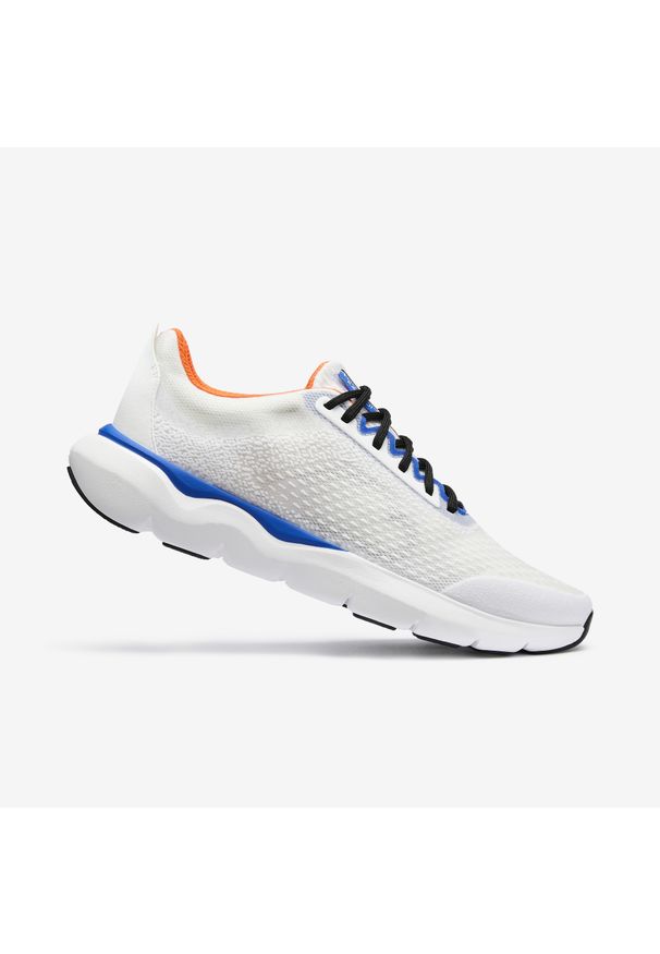 KALENJI - Buty do biegania męskie Kalenji Jogflow 500.1. Kolor: pomarańczowy, biały, niebieski, wielokolorowy. Materiał: mesh, materiał. Szerokość cholewki: normalna