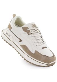 Big-Star - Buty sportowe na platformie beżowe Big Star RR274A216. Kolor: beżowy. Materiał: skóra ekologiczna. Obcas: na platformie. Styl: sportowy #1