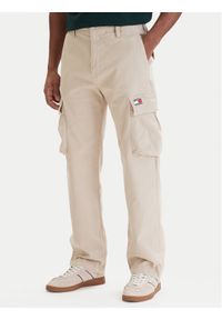 Tommy Jeans Spodnie cargo Otis DM0DM22403 Beżowy Regular Fit. Kolor: beżowy. Materiał: bawełna #1