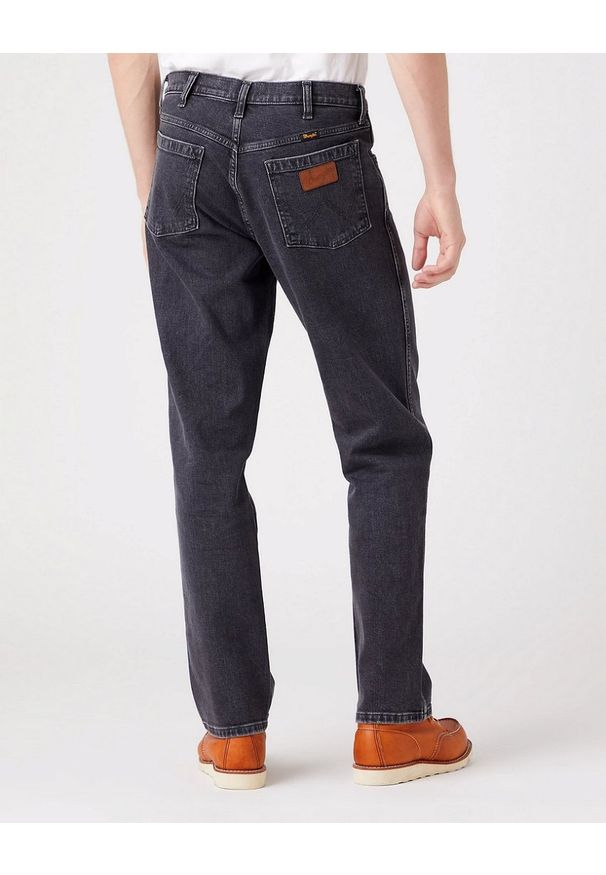 Wrangler - WRANGLER TEXAS MĘSKIE SPODNIE JEANSOWE WEATHERED BLACK W1218913P 112324514