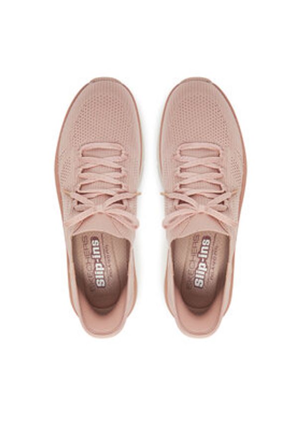 skechers - Skechers Sneakersy D'Lux Walker 2.0-Thrill Movement 150105/ROS Różowy. Kolor: różowy. Materiał: materiał