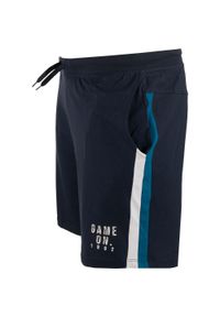 ZFOAM - Szorty męskie ATHL DPT – 100% bawełna – Navy. Kolor: niebieski. Materiał: bawełna. Długość: krótkie. Sezon: lato. Sport: fitness #1