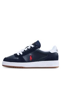 Polo Ralph Lauren Sneakersy Polo Crt Pp 809834463003 Granatowy. Kolor: niebieski. Materiał: skóra