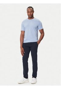 BOSS Chinosy 50548006 Granatowy Slim Fit. Kolor: niebieski. Materiał: bawełna #4