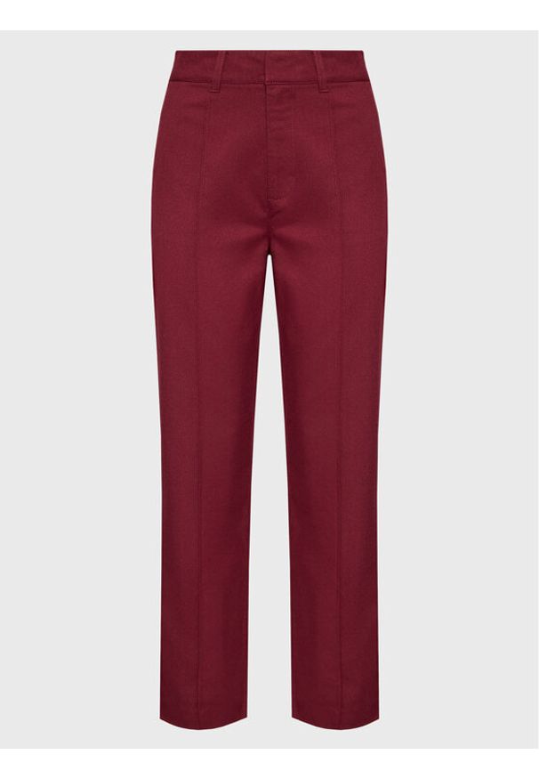 Brixton Spodnie materiałowe Retro 04293 Bordowy Regular Fit. Kolor: czerwony. Materiał: materiał, syntetyk, wiskoza. Styl: retro
