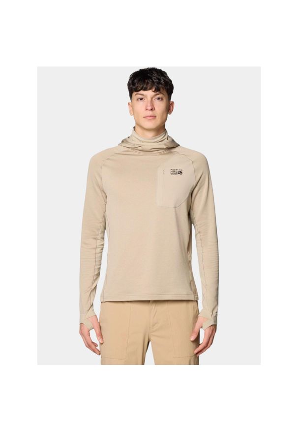 MOUNTAIN HARDWEAR - Sweter Męski Mountain Hardwear Trail Pull. Kolor: beżowy. Materiał: polar