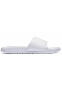 Klapki damskie Nike Benassi Jdi. Kolor: biały. Materiał: syntetyk, materiał