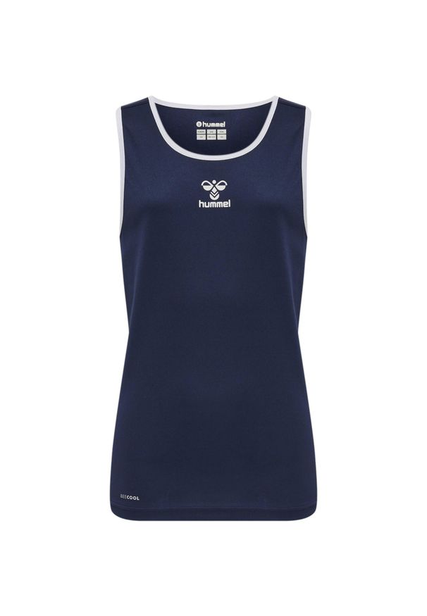 Koszulka dziecięca Hummel Basket. Kolor: niebieski. Materiał: materiał. Sport: koszykówka