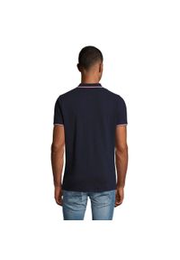 SOL'S - Męska Koszulka Polo Prestige. Typ kołnierza: polo. Kolor: niebieski