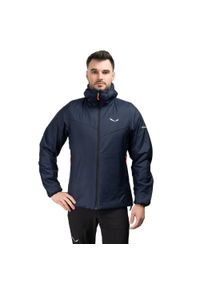 Salewa - Kurtka trekkingowa męska Puez Catinaccio 2 Twr Hd. Kolor: niebieski. Sport: turystyka piesza