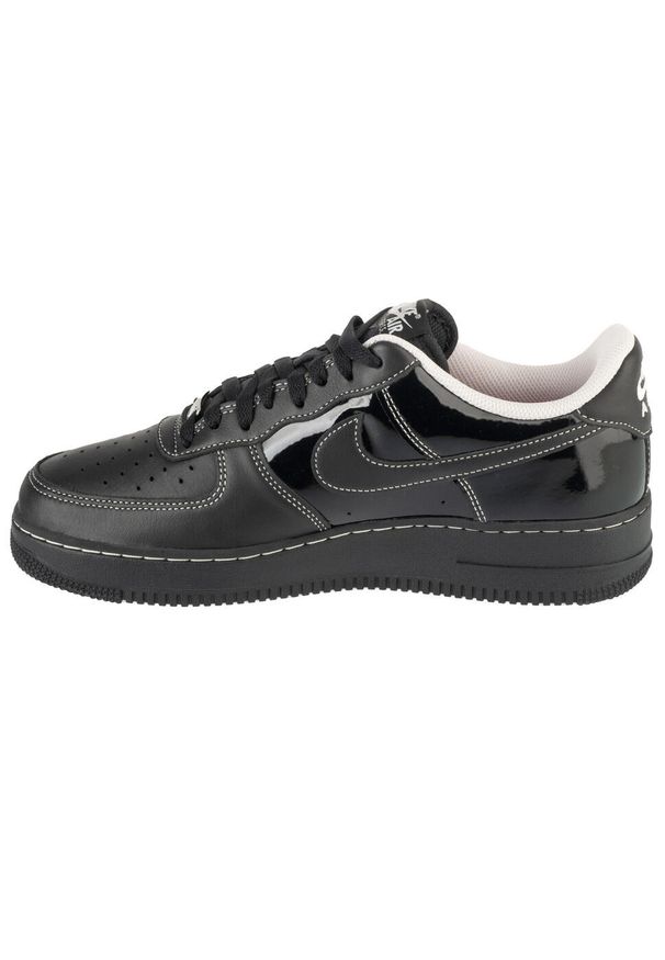 Nike - Buty sportowe Sneakersy męskie, Air Force 1 '07 Low City Pack Paris Patent. Kolor: czarny. Model: Nike Air Force. Sport: turystyka piesza