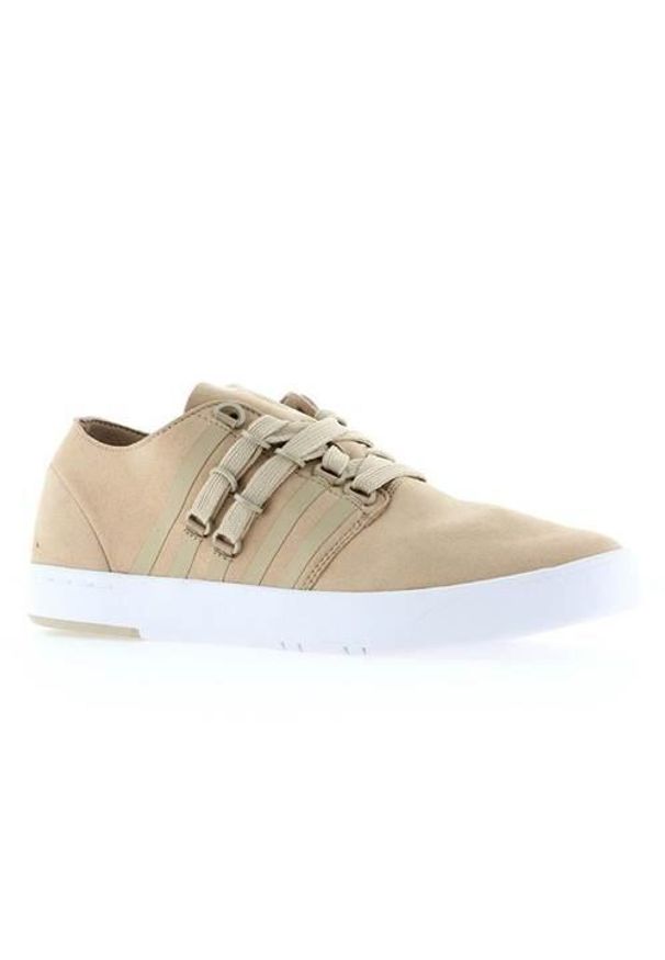 Buty do chodzenia męskie K-Swiss DR Cinch LO. Zapięcie: sznurówki. Kolor: beżowy. Materiał: guma, materiał, syntetyk. Szerokość cholewki: normalna. Sport: turystyka piesza