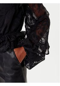 BARDOT Bluzka Frill Embroidered 59896TB2 Czarny Regular Fit. Kolor: czarny. Materiał: syntetyk