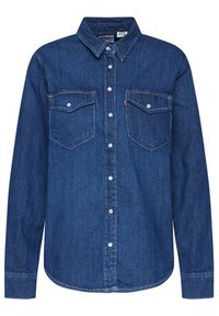 Levi's® Koszula jeansowa Essential Western 16786-0007 Granatowy Regular Fit. Kolor: niebieski. Materiał: jeans, bawełna #3